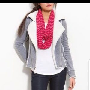 Splendid striped infinity scarf